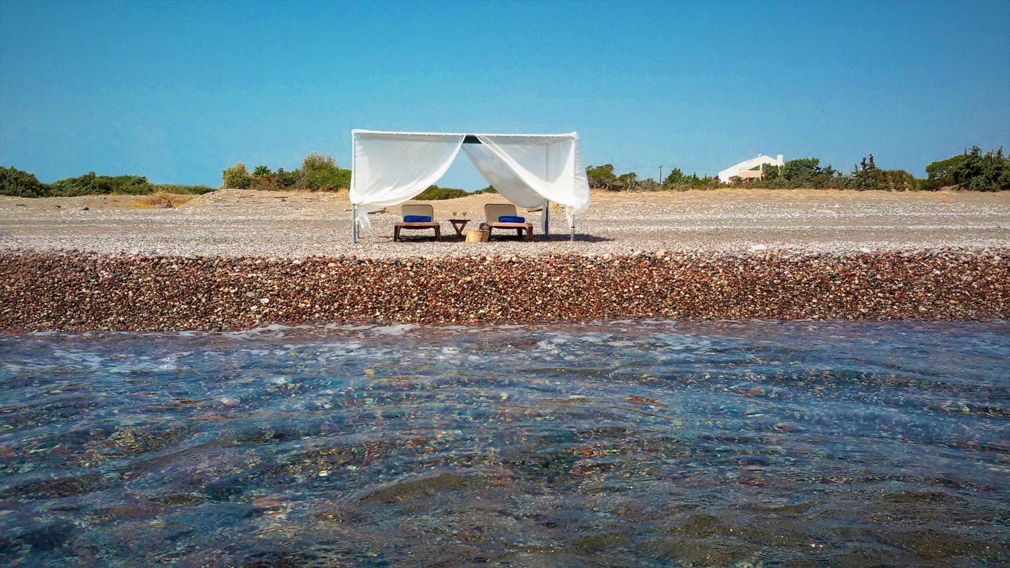 Beachfront Villa Rhodes Seashell Gennadi Exteriér fotografie